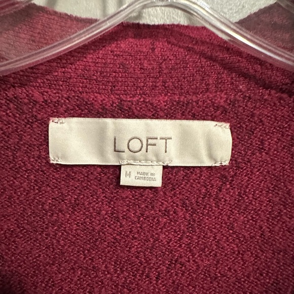 Loft color blocked v-neck cardigan - Picture 3 of 4